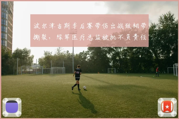 波尔津吉斯季后赛带伤出战致韧带撕裂,绿军医疗总监被批不负责任
